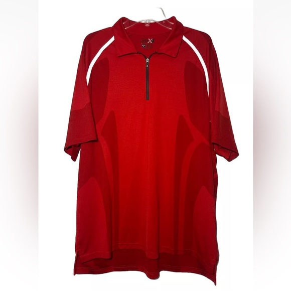 Izod Men’s XL Xtreme Function Golf  Cool FX Red Sport Active Athleisure Comfort - Picture 1 of 8